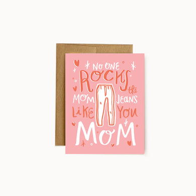 Hello Doodle Mom Jeans Card