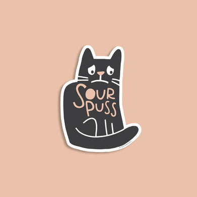 Hello Doodle Sourpuss Sticker