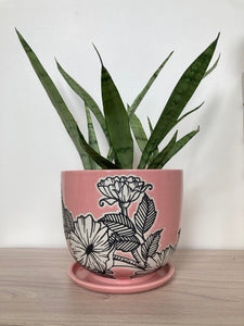 Rider Ceramics 6.5" Floral Planter