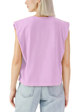 Supermaggie Peonies Heavyweight Muscle T Pink Lavender