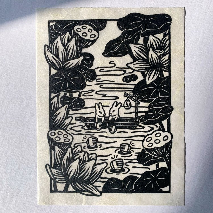 Huiyi Kuo Lotus Pond Buns Print