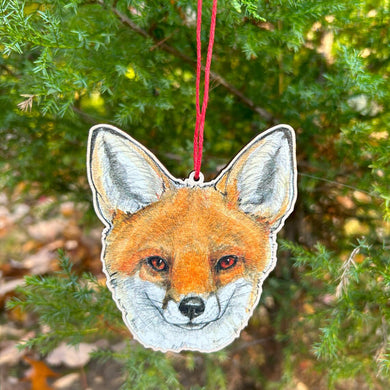Sarah Draws Things Fox Face Ornament