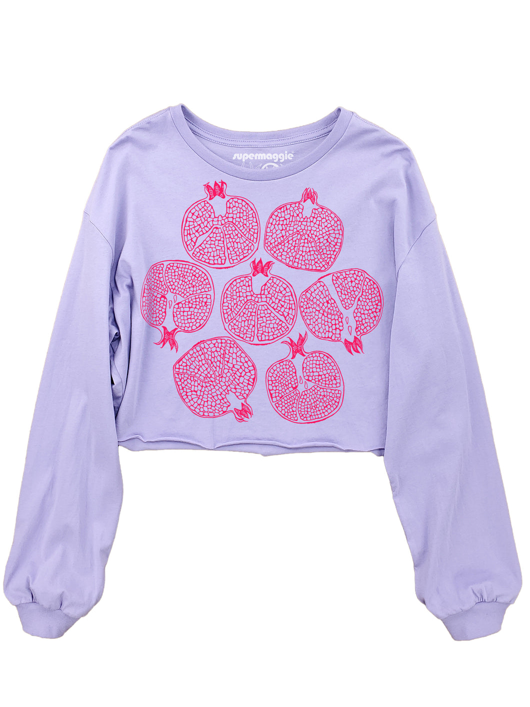 Supermaggie Pomegranates Luna Crop Long Sleeve