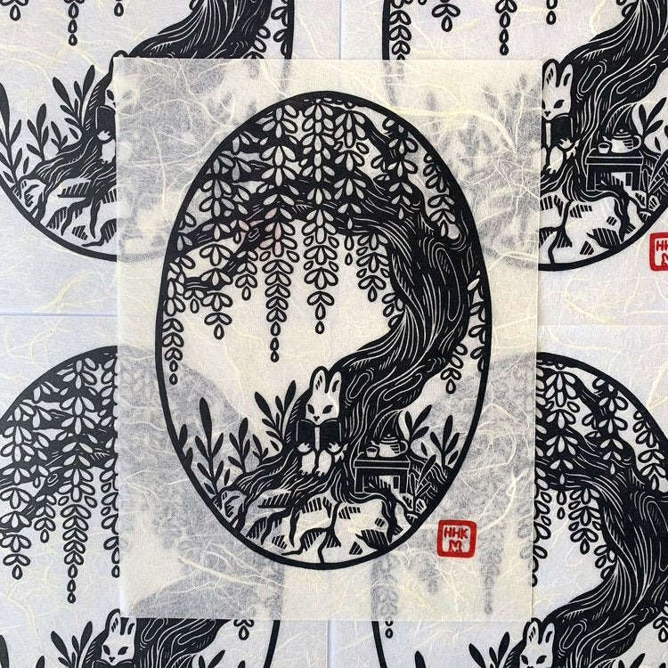 Huiyi Kuo Under the Wisteria Print