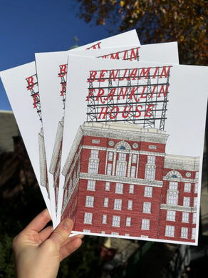 Art by Alicia Ben Franklin House Print