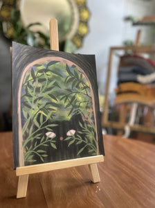 Michiirei Tabby Cat in the Forest Arch Print