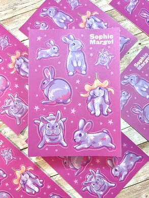 Sophie Margot Bunnies Sticker Sheet
