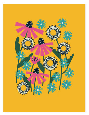 Hideaway House Studio Coneflower, Daisy, Aster, Yellow Print