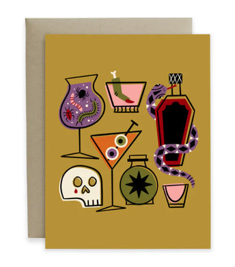 Hideaway House Studio Halloween Cocktails Card