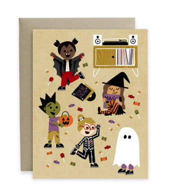 Hideaway House Studio Halloween Dance Party Card