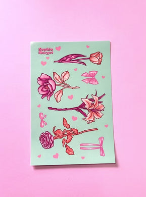 Sophie Margot Art Flowers + Bows Sticker Sheet