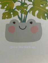 Michiirei Grow the F Up Monstera Froggie Print
