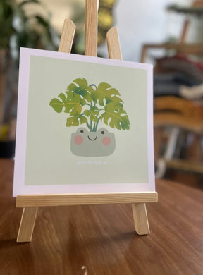 Michiirei Grow the F Up Monstera Froggie Print