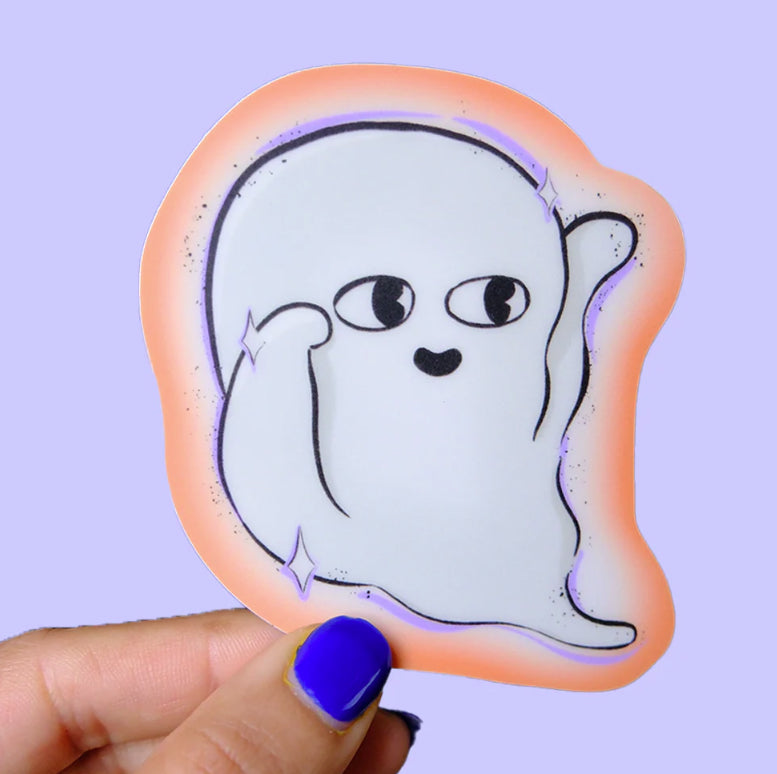 Fromlinetoline Glow Ghost Sticker