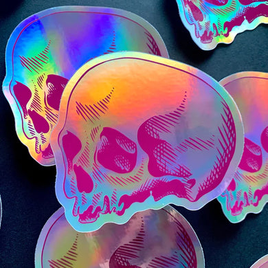 Sophie Margot Art Holo Skull Sticker