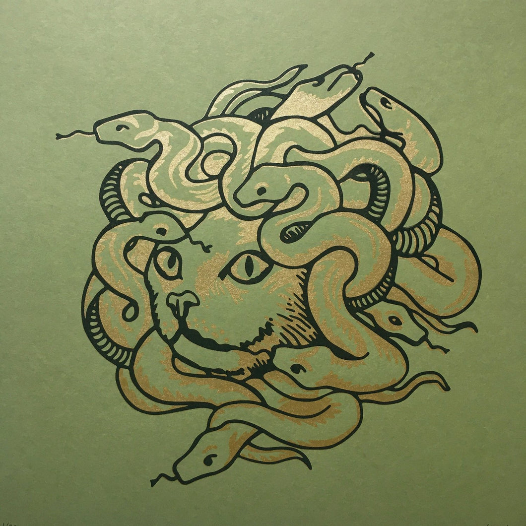 The 50/50 Company Medusa Cat Print