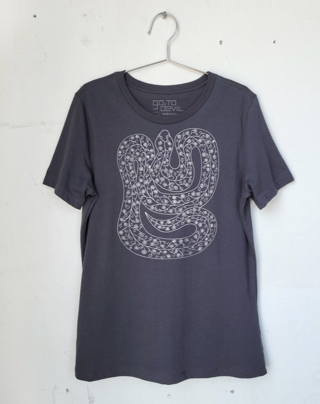 Go To The Devil Snake Crewneck Tee