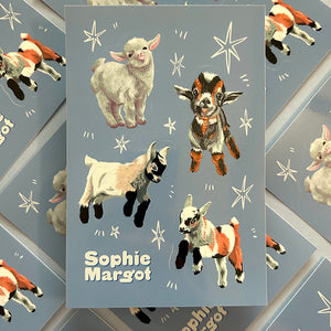 Sophie Margot Art Baby Goat Sticker Sheet