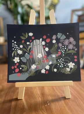 Michiirei Tabby Strawberry Ghost Print