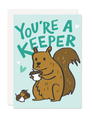 Hello Doodle You're a Keeper Card