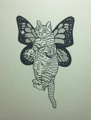 The 50/50 Company Fairy Cat Print