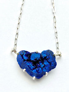 Aimee Petkus SS Azurite Mineral Necklace
