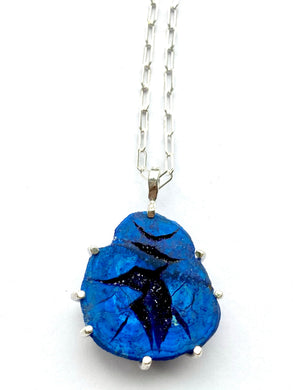 Aimee Petkus SS Azurite Mineral Necklace