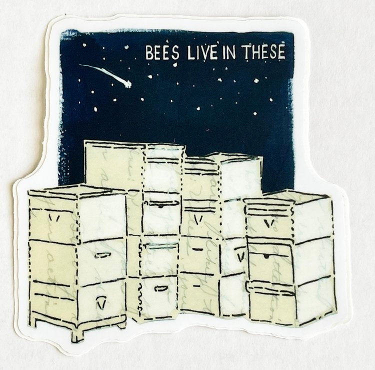 Amy Rice Bees Live In These Sticker