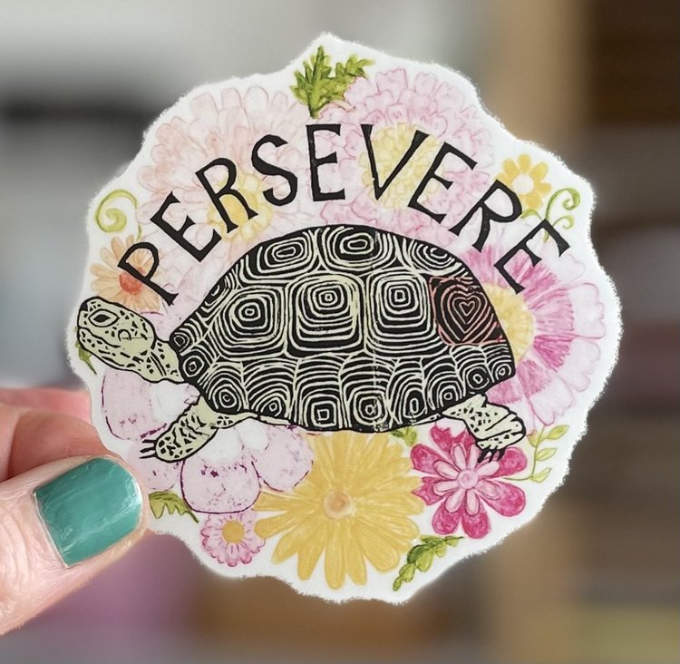 Amy Rice Persevere Sticker