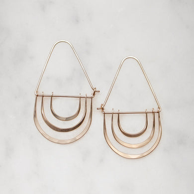 Carolyn Keys Triple Arc Earrings