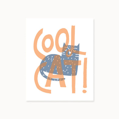 Hello Doodle Cool Cat Print