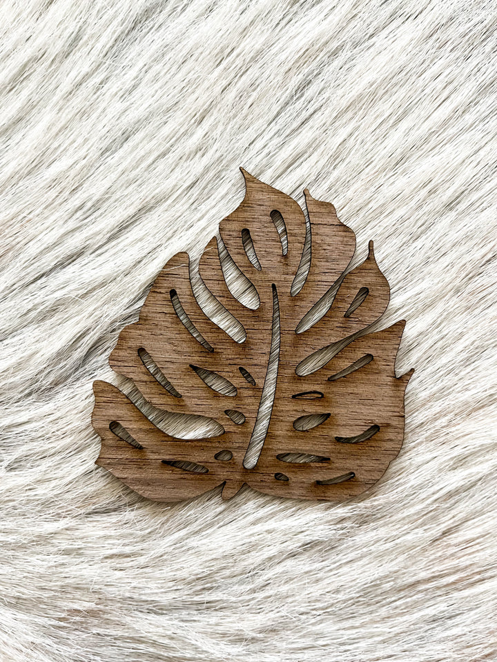 Honorable Oak Monstera Wood Sticker