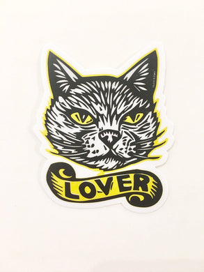 Horse & Hare Cat Lover Sticker