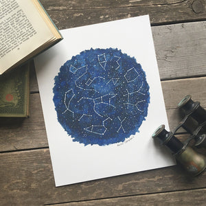 Katie Campbell Illustration Spring Constellation Giclee Print