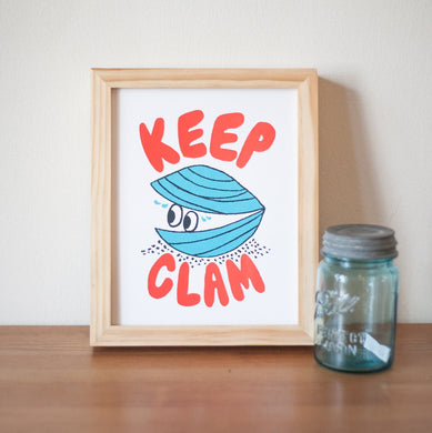 Yardsale Press Keep Clam Print