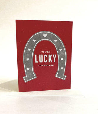 Half and a Third You're Lucky You're Cute Card