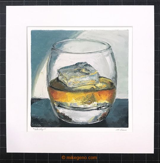 Mike Geno Matted Whisky Print