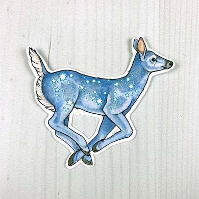 Sarah Draws Things Starry Deer Vinyl Sticker