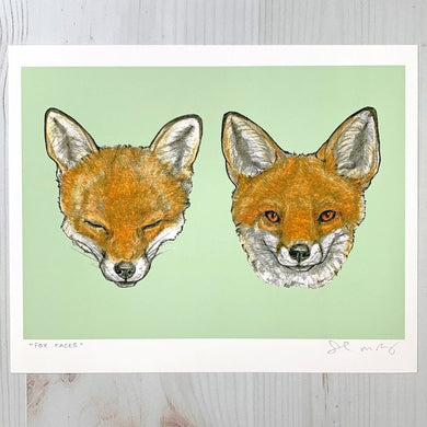 Sarah Draws Things Fox Face 8x10 Print