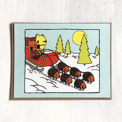 Everyday Balloons Sleigh Ride Holiday Card