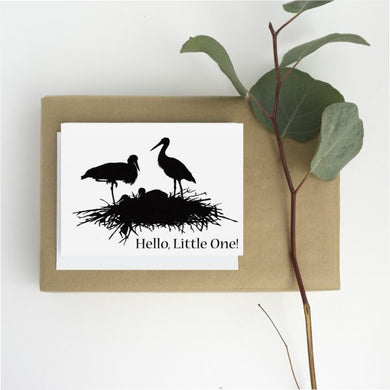 Squirrel Tacos Hello, Little One Greeting Card