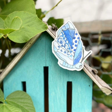 Amy Rice Blue Butterfly Sticker