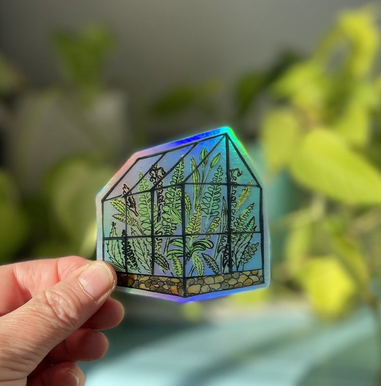 Amy Rice Hologram Terrarium Sticker