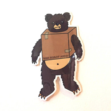 Box Robot Army Box Bear Sticker