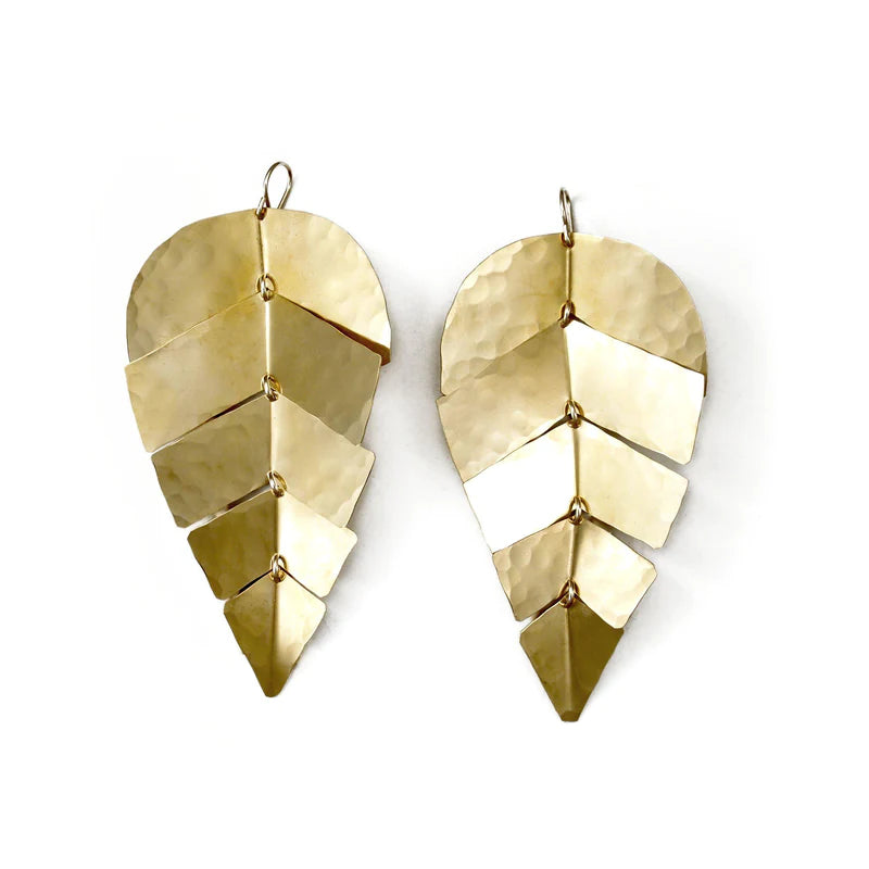 Carolyn Keys Oma Earrings Brass