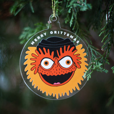 exit343design Merry Grittsmas Gritty Christmas Ornament