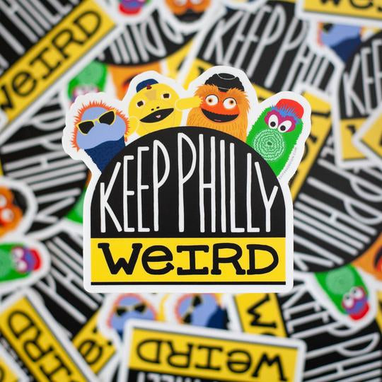 exit343design Keep Philly Weird Mascots Sticker