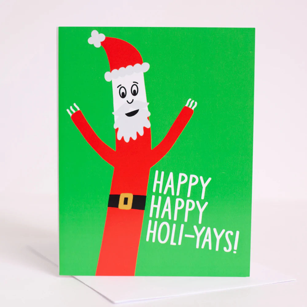 Exit343Design Happy Holidays Santa Wind Dancer Card