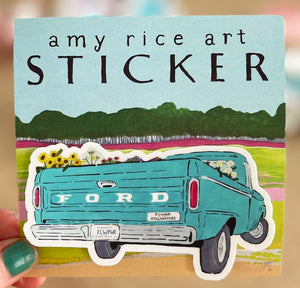 Amy Rice Power To The Pollinators Sticker