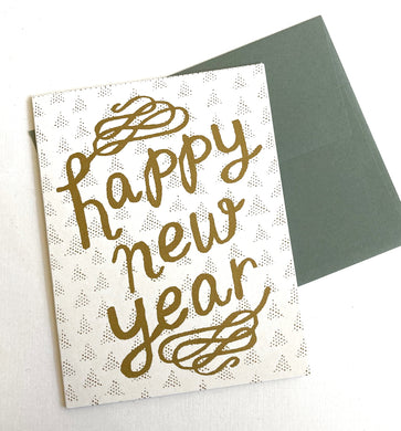 Allison Cole Happy New Year Gold Card